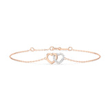 Diamond Bracelet Gold Round 0.08ct by Qutahia Jewellery