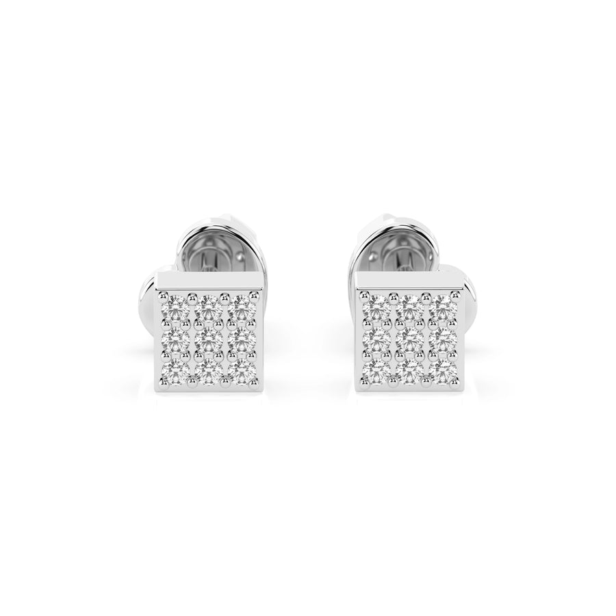 Illusion Earring (Round), 0.11 ct — 102-10063