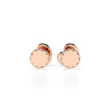 Small Diamond Earrings Round 0.1ct by Qutahia Jewellery