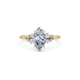 Marquise Lab Grown Diamond Classic Pave Eternity Ring 1.5ct by Qutahia Jewellery