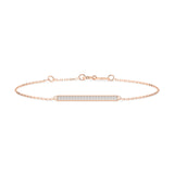Diamond Bracelet Gold Round 0.1ct by Qutahia Jewellery