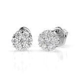 Illusion Earring (Round), 0.03 ct — 102-10015(2.0)
