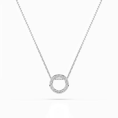 Minimalism Necklace (Round), 0.09 ct — 104-10028