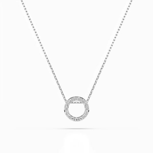 Minimalism Necklace (Round), 0.09 ct — 104-10028