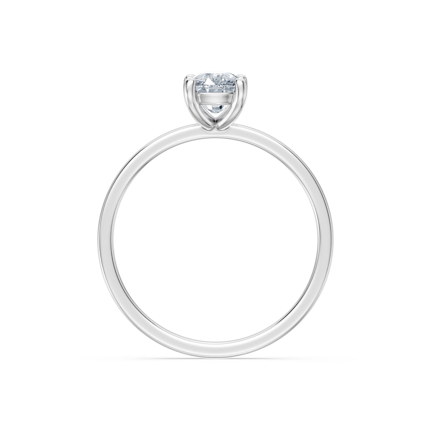 Cushion Lab Grown Diamond Solitaire Engagement Ring 1.0ct by Qutahia Jewellery