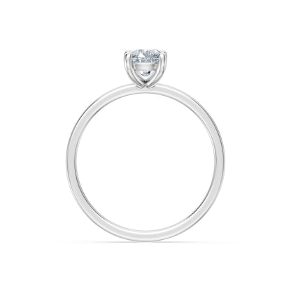 Cushion Lab Grown Diamond Solitaire Engagement Ring 1.0ct by Qutahia Jewellery