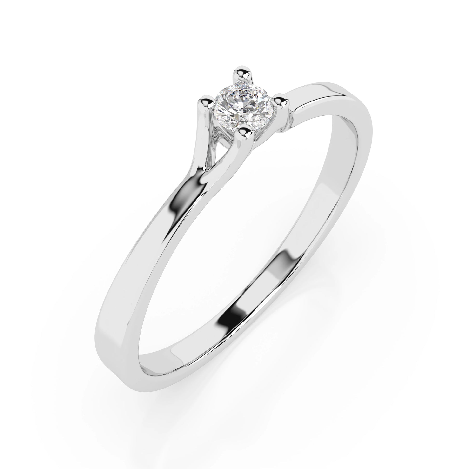 Solitaire Ring (Round), 0.06 ct — 101-10033(2.5)