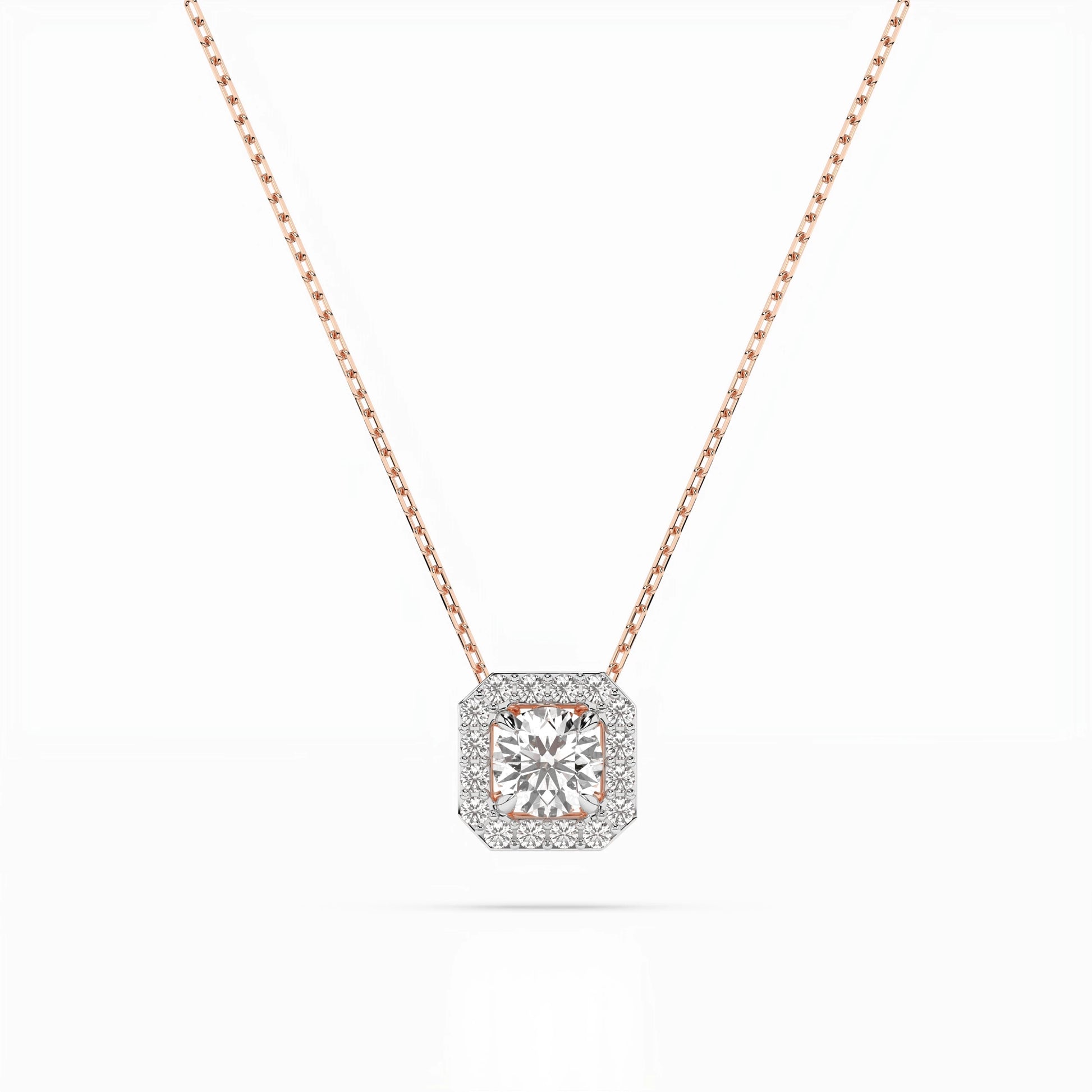 Solitaire Eternity Necklace (Round), 0.2 ct — 104-10042(3.7)