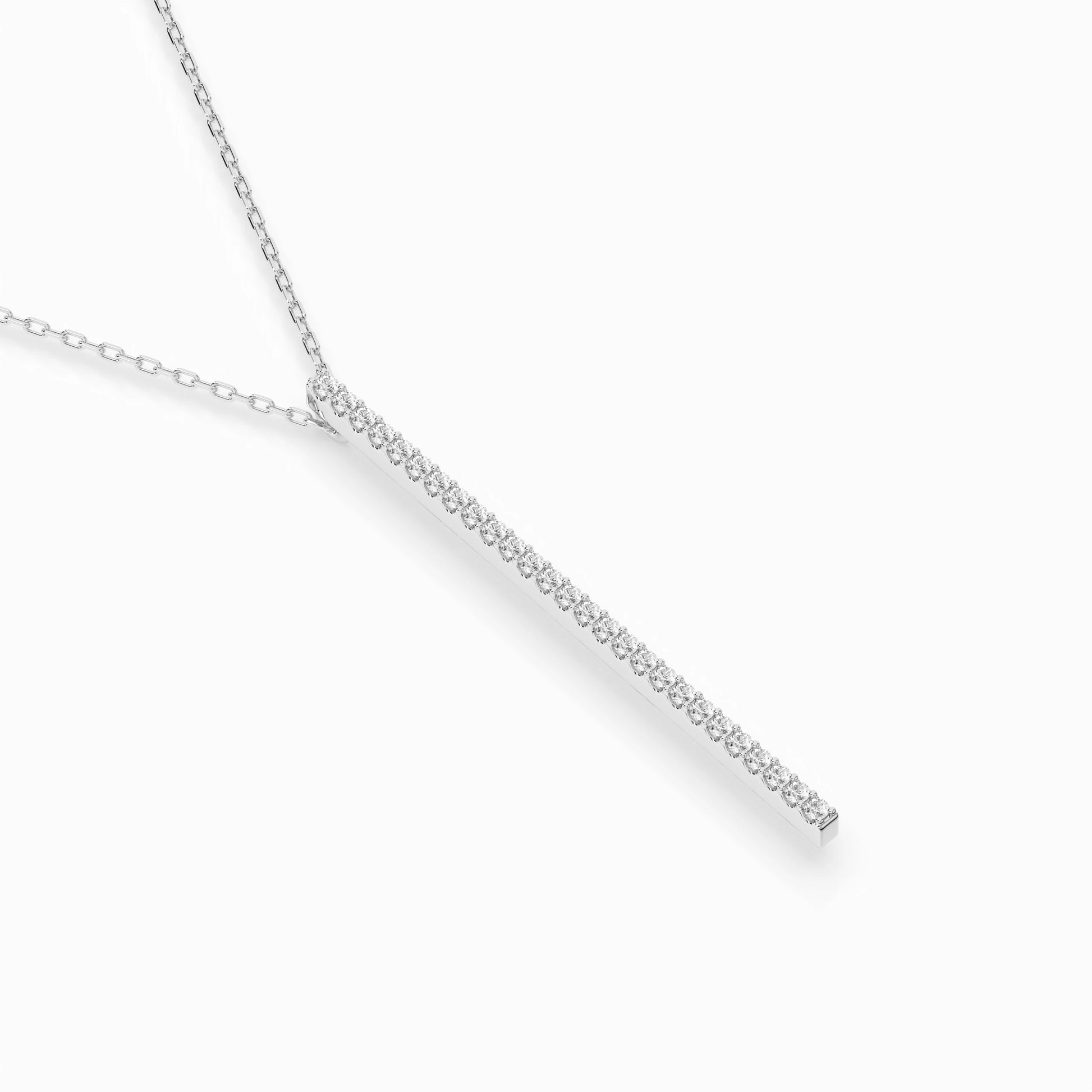 Minimalism Necklace (Round), 0.14 ct — 104-10050