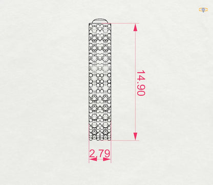 Eternity Earring (Round), 0.21 ct — 102-10300