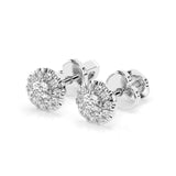 Diamond Eternity Earrings Round 0.24ct by Qutahia Jewellery