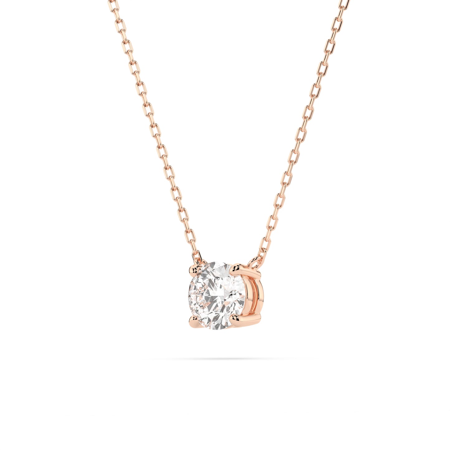 Solitaire Necklace (Round), 0.3 ct — 104-10040(4.2)