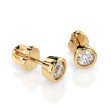 Diamond Stud Earrings Round 0.6ct by Qutahia Jewellery