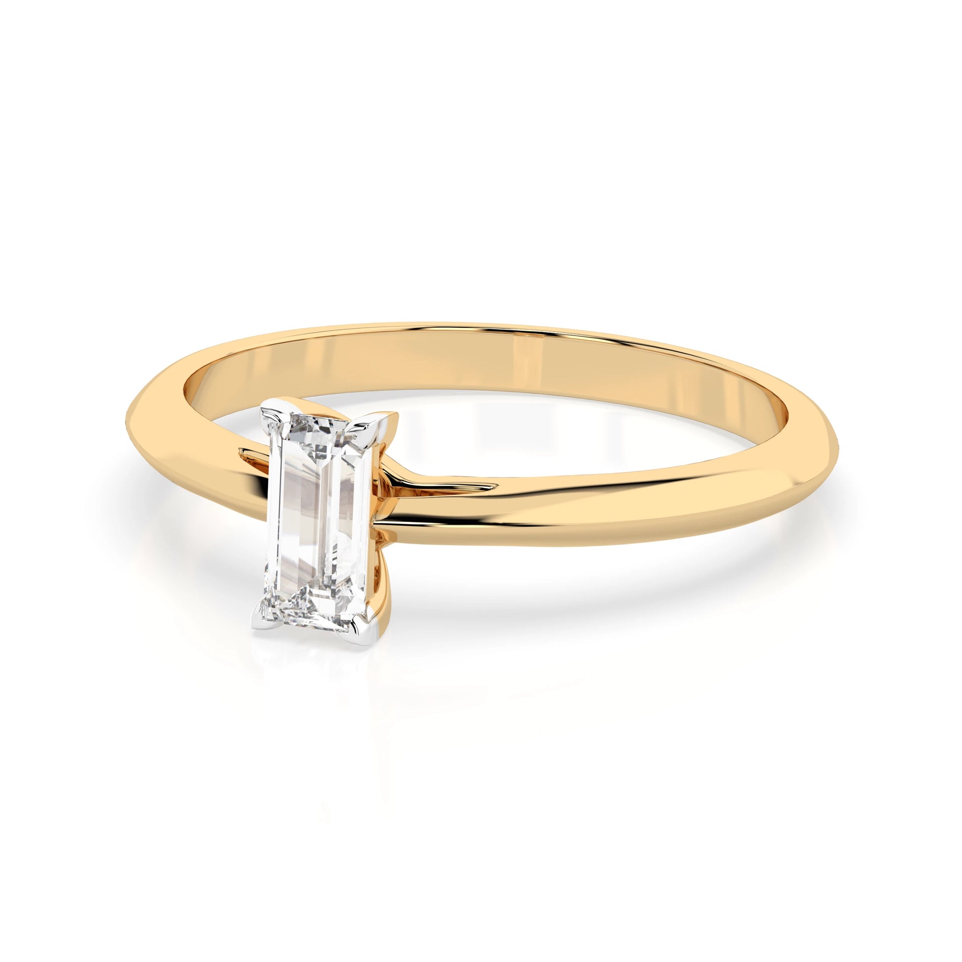 Solitaire Ring (Baguette), 0.3 ct — 101-10190(0.30)BAQ