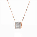 Illusion Necklace (Round), 0.12 ct — 104-10035