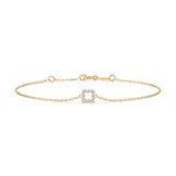 Diamond Bracelet Gold Round 0.06ct by Qutahia Jewellery