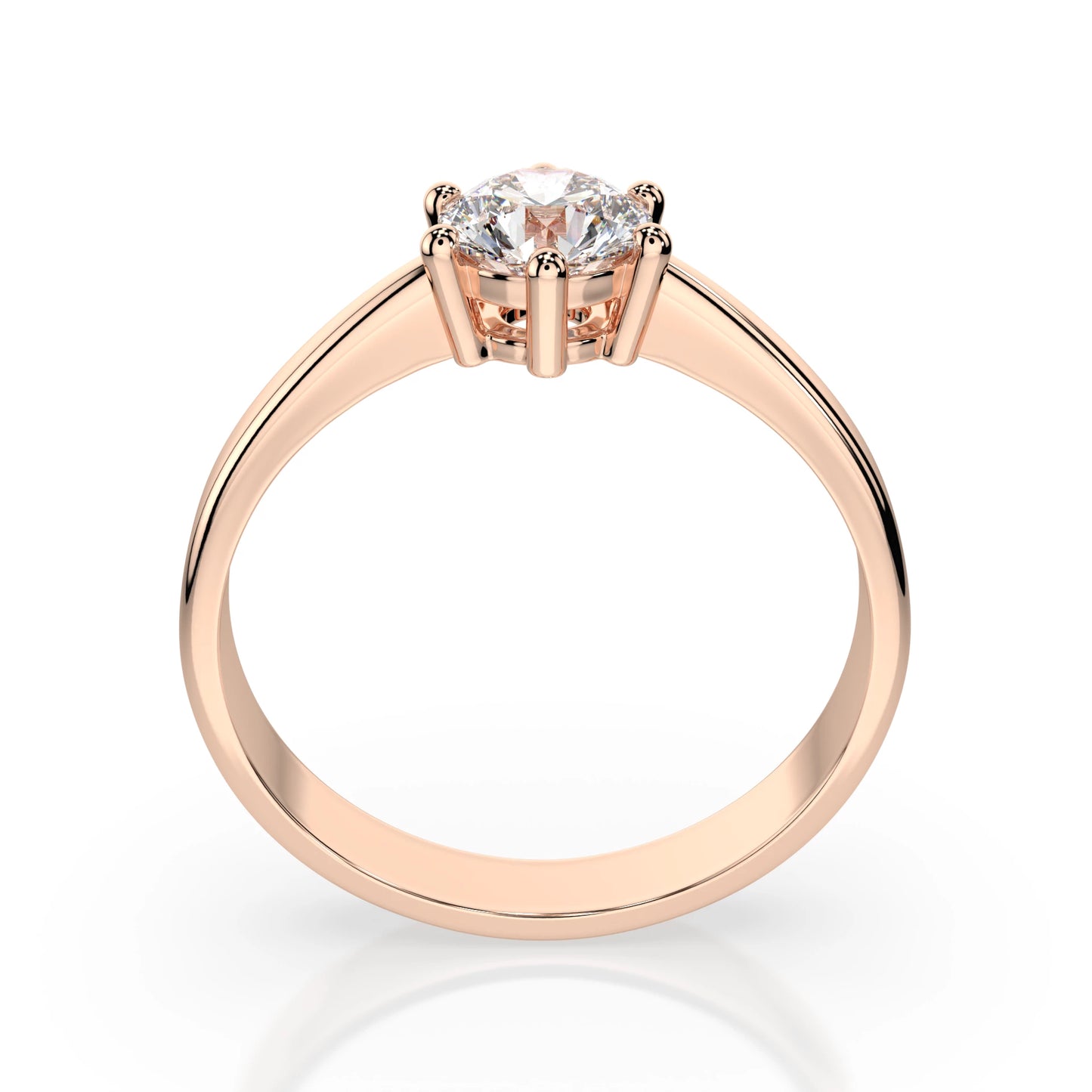Solitaire Ring (Round), 0.5 ct — 101-10151(5.1)