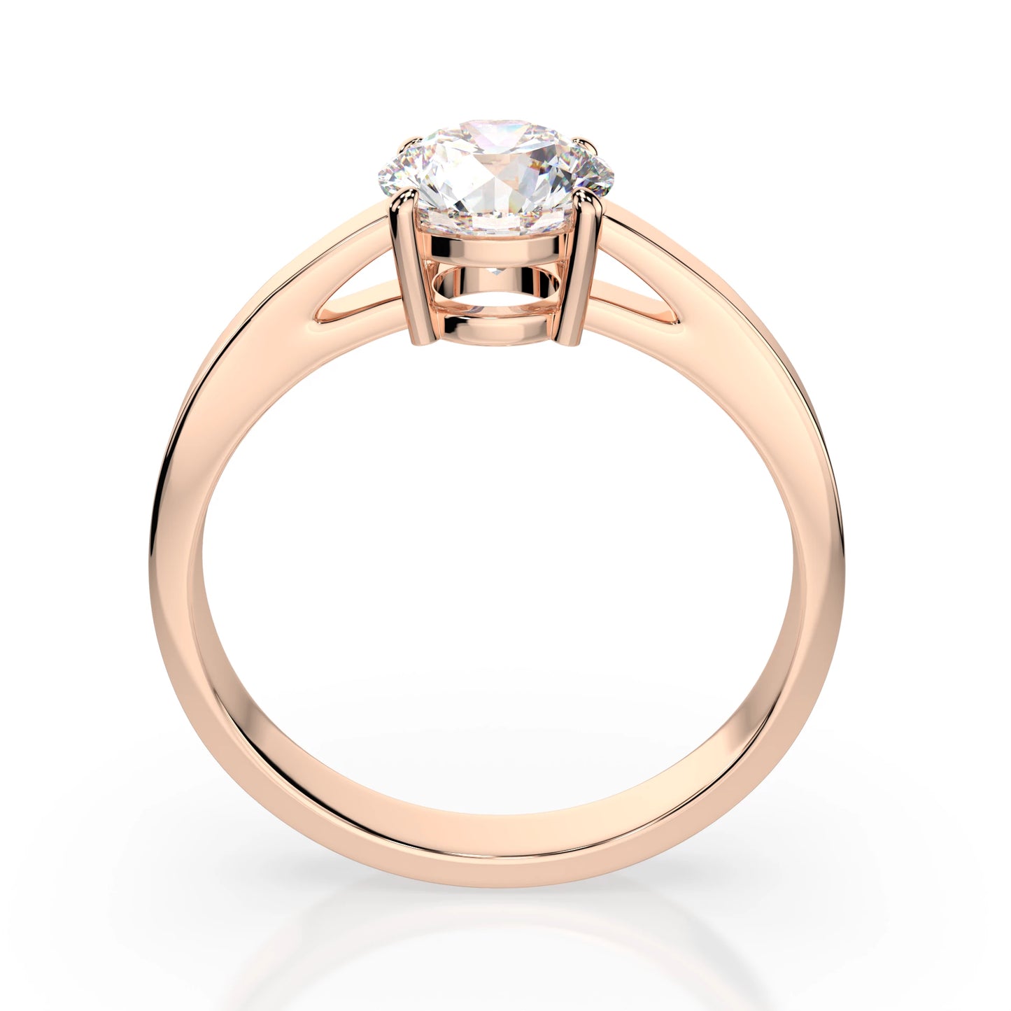 Solitaire Ring (Round), 1.0 ct — 101-10012/1(6.5)