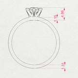 Solitaire Diamond Ring Round 0.4ct by Qutahia Jewellery
