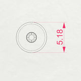 Diamond Stud Earrings Round 0.04ct by Qutahia Jewellery