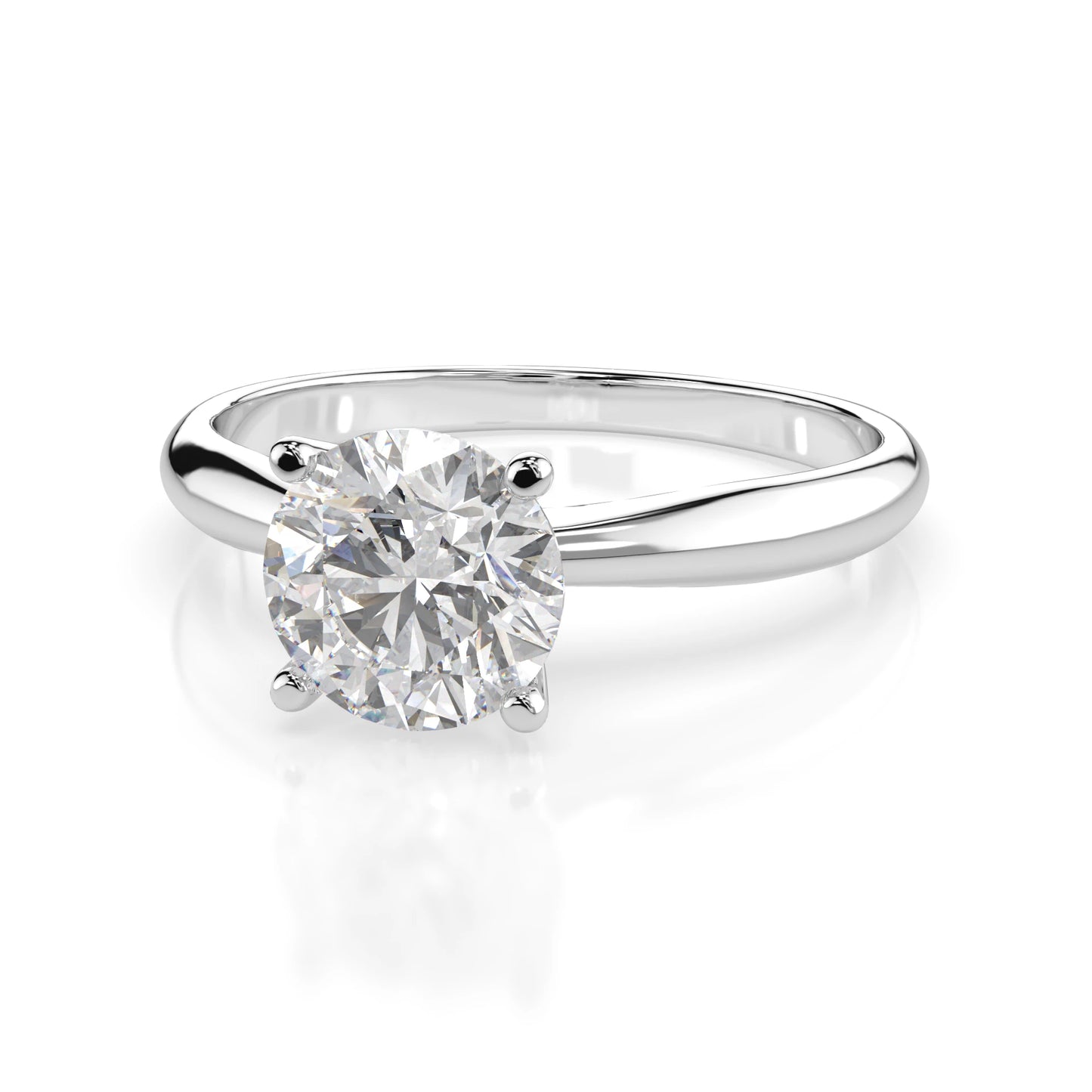 Solitaire Ring (Round), 1.0 ct — 101-10021(6.5)