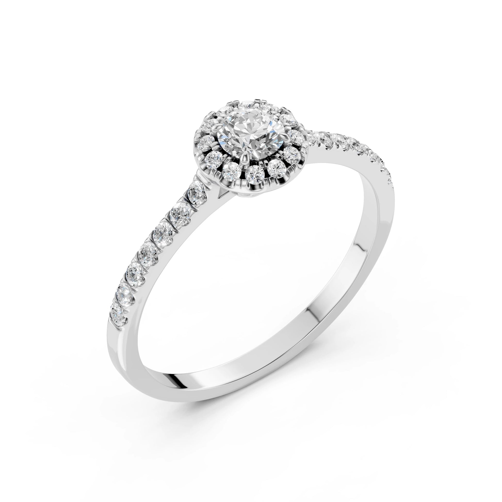 Solitaire Eternity Ring (Round), 0.2 ct — 101-10095(3.7)