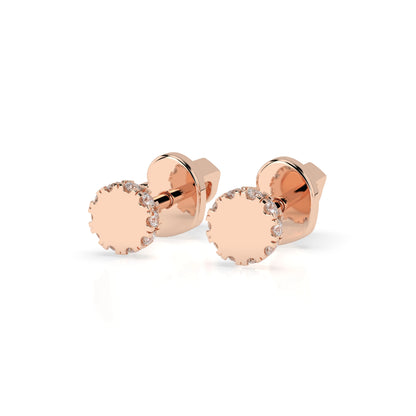 Minimalism Earring (Round), 0.1 ct — 102-10029