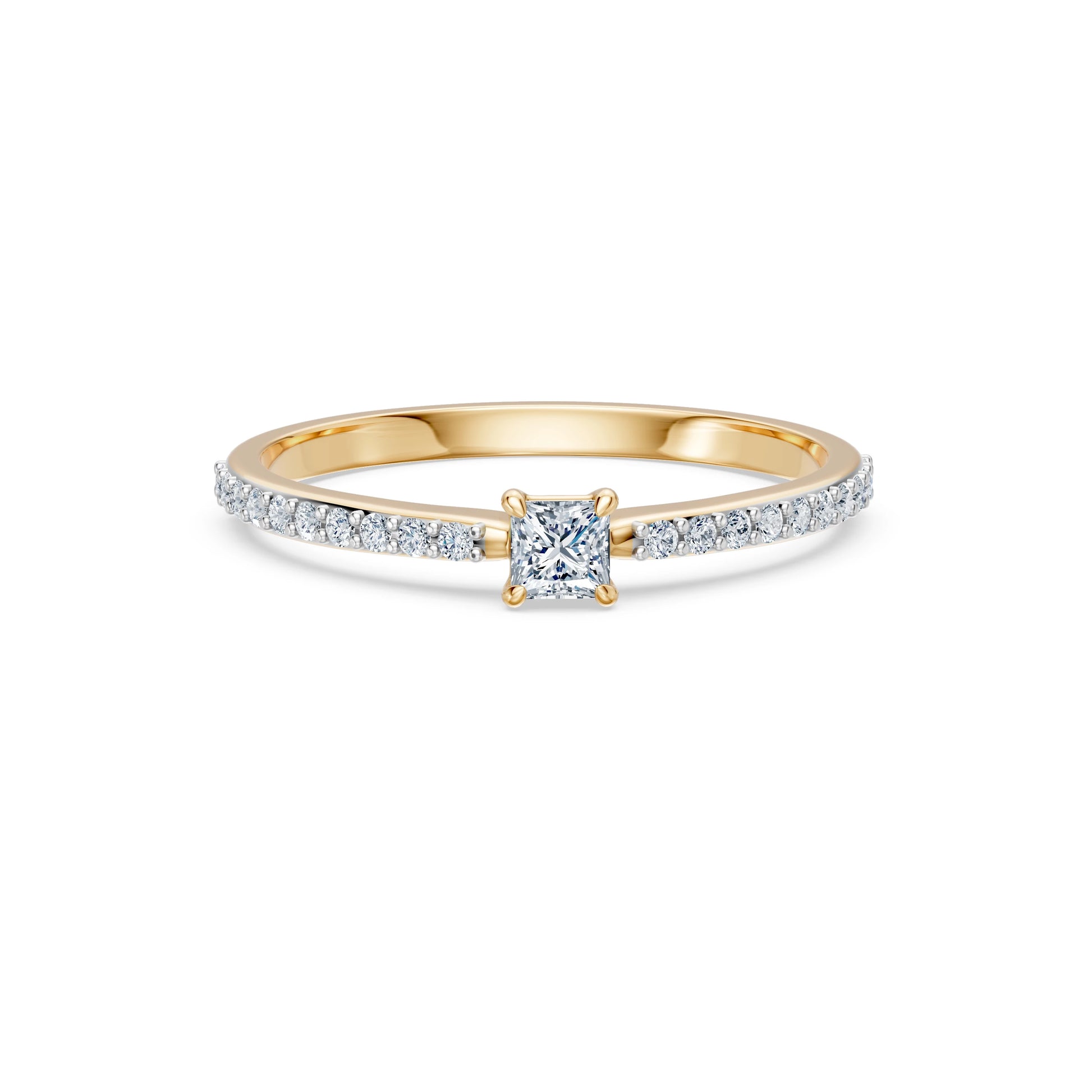 Solitaire Ring, 0.17 ct — 101-10116/2(3.0)PR
