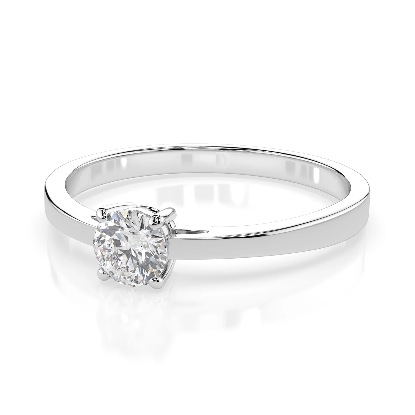 Solitaire Ring (Round), 0.25 ct — 101-10012/1(4.0)