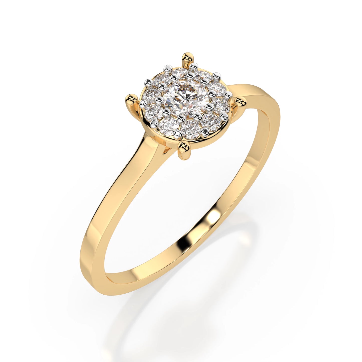 Solitaire Eternity Ring (Round), 0.06 ct — 101-10017/1(2.5)