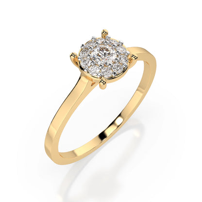 Solitaire Eternity Ring (Round), 0.06 ct — 101-10017/1(2.5)