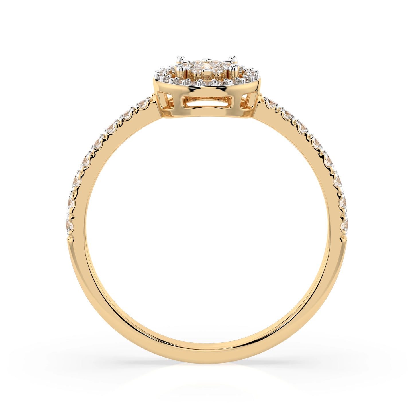 Illusion Ring (Round), 0.06 ct — 101-10018(2.5)
