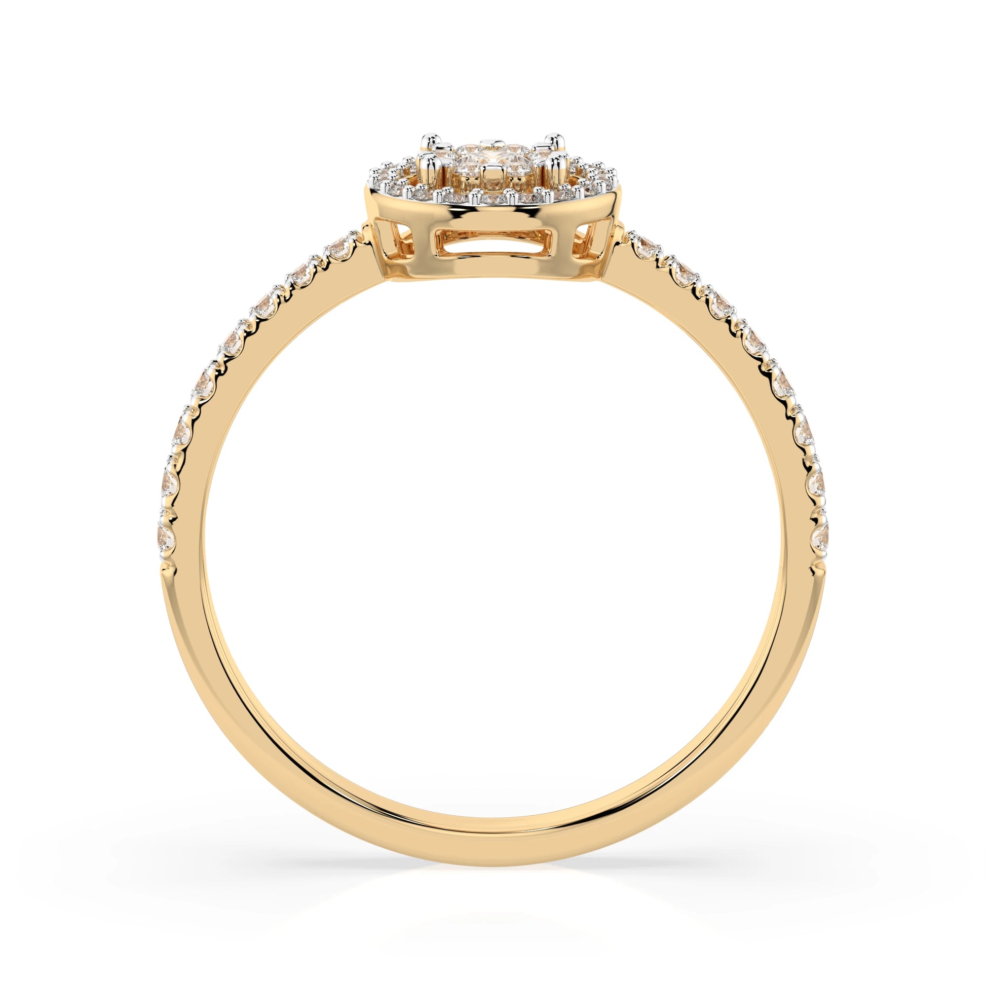 Illusion Ring (Round), 0.06 ct — 101-10018(2.5)