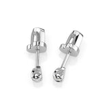 Diamond Stud Earrings Round 0.3ct by Qutahia Jewellery