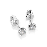 Diamond Stud Earrings Round 0.4ct by Qutahia Jewellery