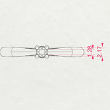 Solitaire Diamond Ring Round 0.06ct by Qutahia Jewellery