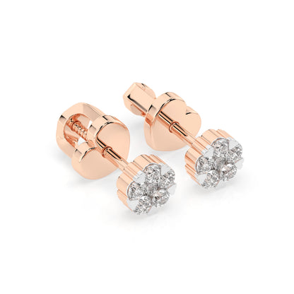 Illusion Earring (Round), 0.03 ct — 102-10015/2(1.5)