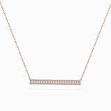 Minimalism Necklace (Round), 0.12 ct — 104-10024