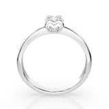 Solitaire Diamond Ring Round 0.15ct by Qutahia Jewellery