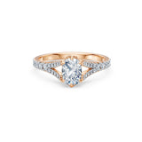 Cushion Lab Grown Diamond Micro Pave Eternity Ring 1.0ct by Qutahia Jewellery