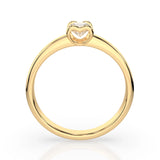 Solitaire Diamond Ring Round 0.3ct by Qutahia Jewellery
