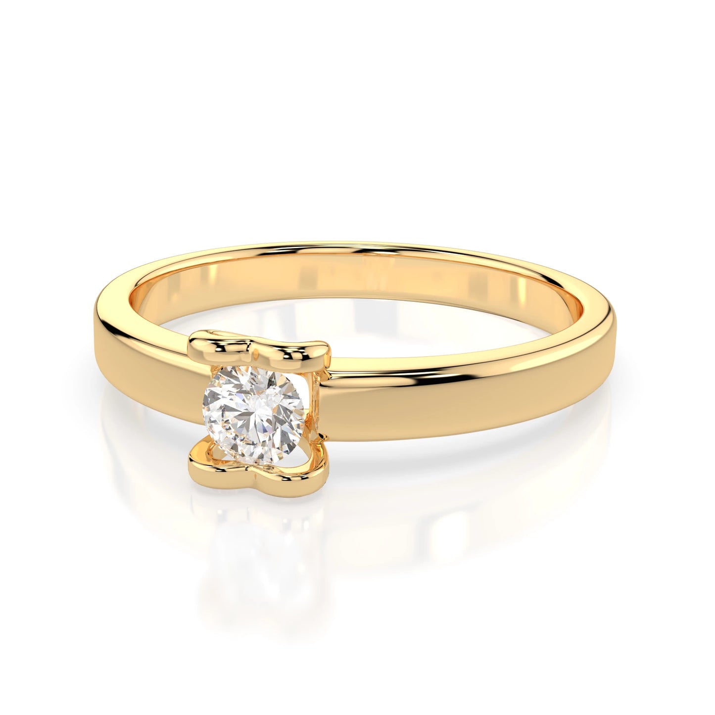 Solitaire Ring (Round), 0.15 ct — 101-10013(3.4)