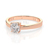 Solitaire Diamond Ring Round 0.5ct by Qutahia Jewellery