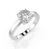 Solitaire Diamond Ring Round 1.0ct by Qutahia Jewellery
