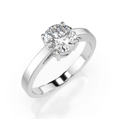 Solitaire Ring (Round), 1.0 ct — 101-10012/1(6.5)