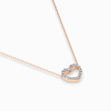 Delicate Diamond Necklace Round 0.09ct by Qutahia Jewellery
