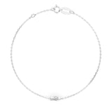 Diamond Bracelet Gold Round 0.08ct by Qutahia Jewellery
