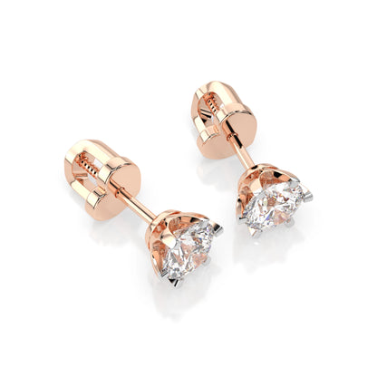 Solitaire Butterfly Earring (Round), 1.4 ct — 102-10040/1(5.7)