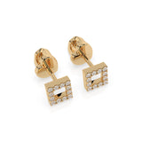 Small Diamond Earrings Round 0.14ct by Qutahia Jewellery