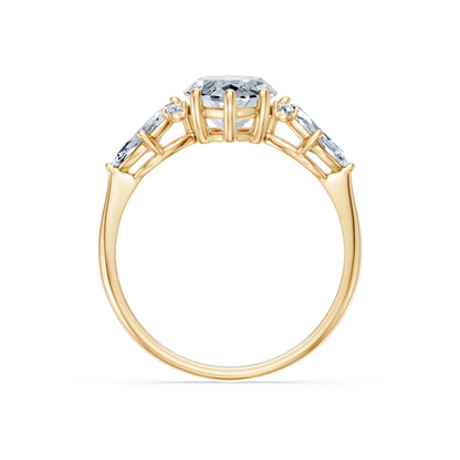 Marquise Lab Grown Diamond Side Stone Eternity Ring 2.0ct by Qutahia Jewellery